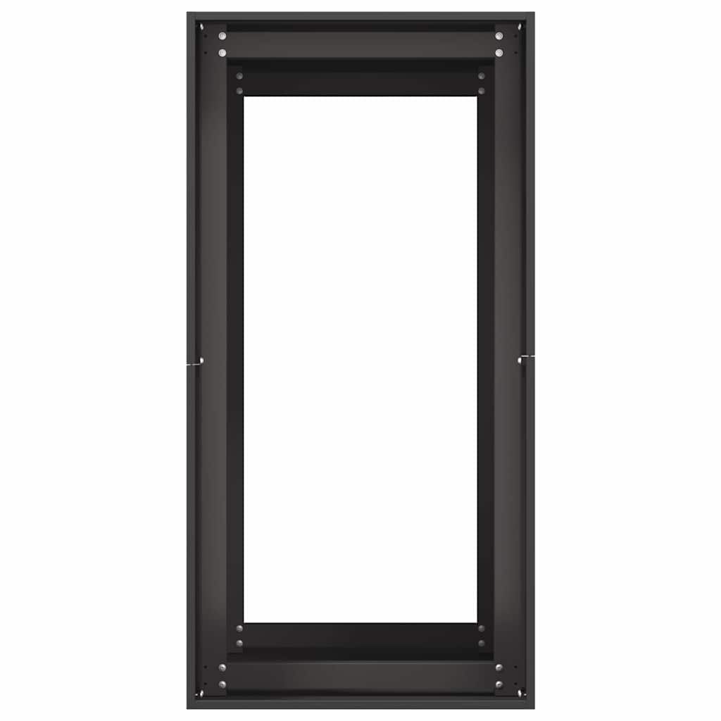 Fioriera Nera 40x80x80 cm in Acciaio - homemem39