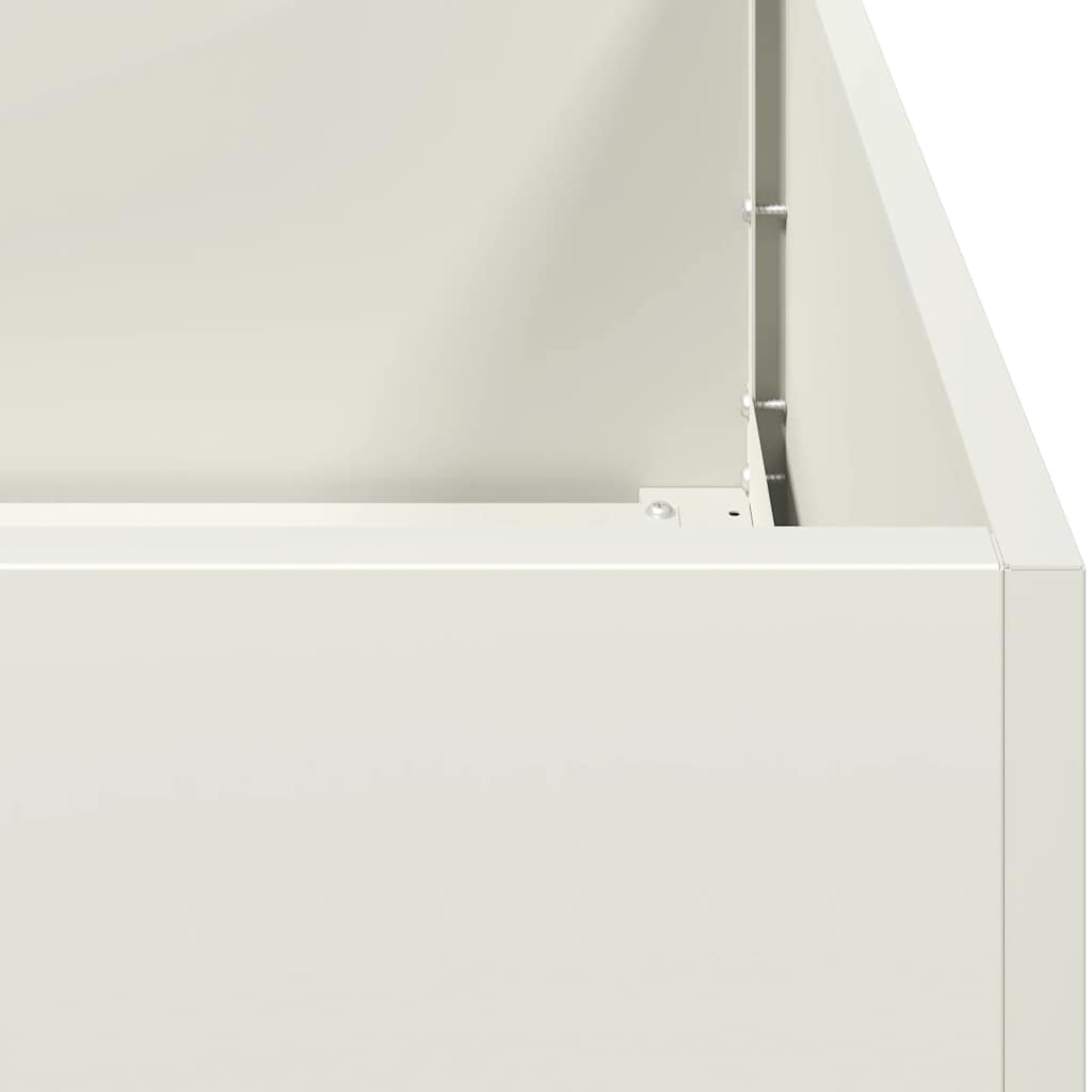Fioriera Bianca 40x80x80 cm in Acciaio