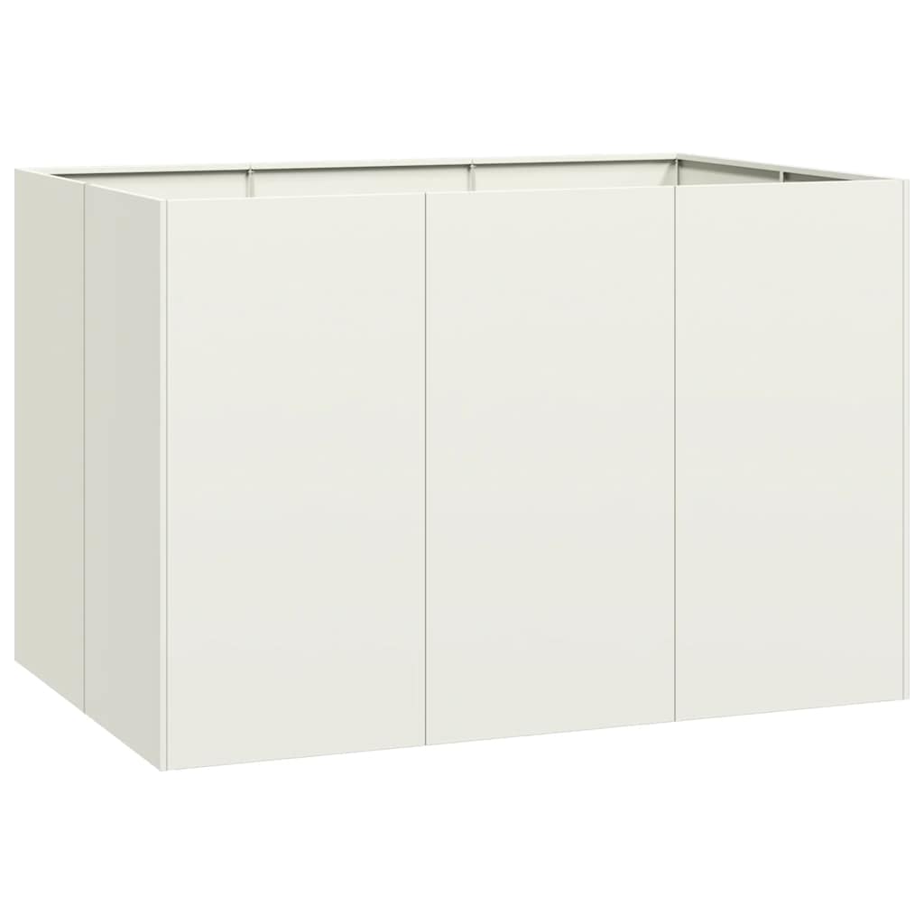 Fioriera Bianca 120x80x80 cm in Acciaio
