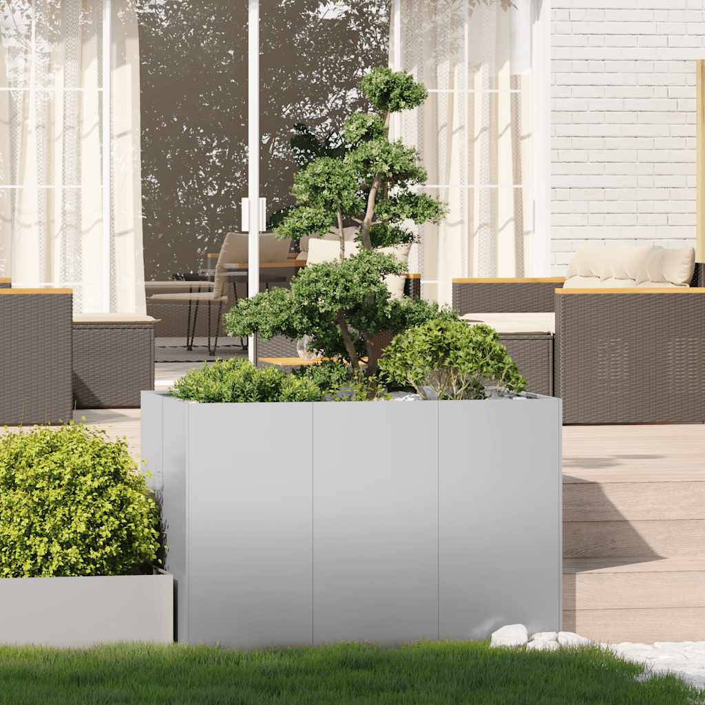 Fioriera 120x80x80 cm in Acciaio Zincato