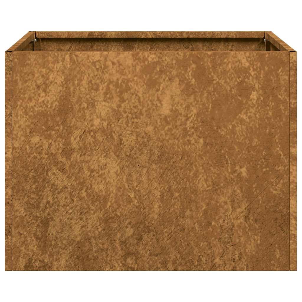 Fioriera Arrugginita 40x40x30 cm in Acciaio Corten