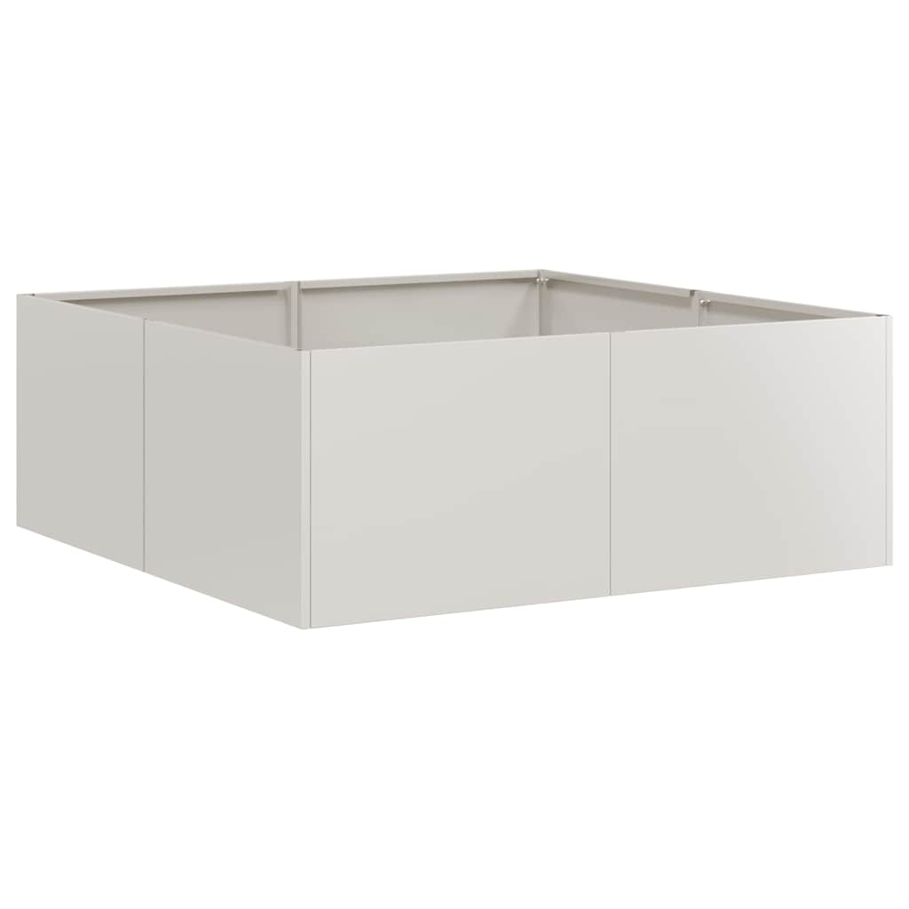 Fioriera 80x80x30 cm in Acciaio Inox