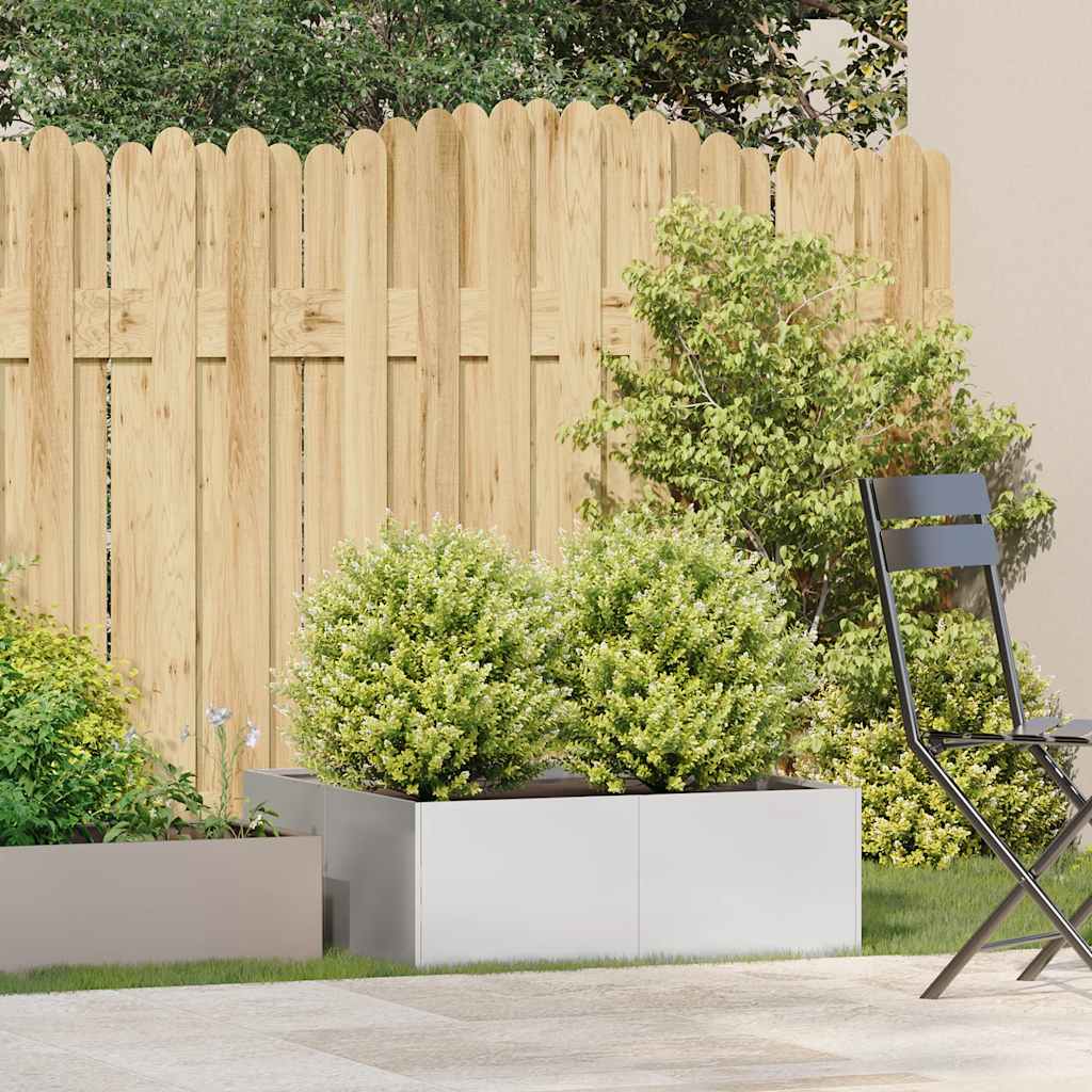 Fioriera 80x80x30 cm in Acciaio Inox