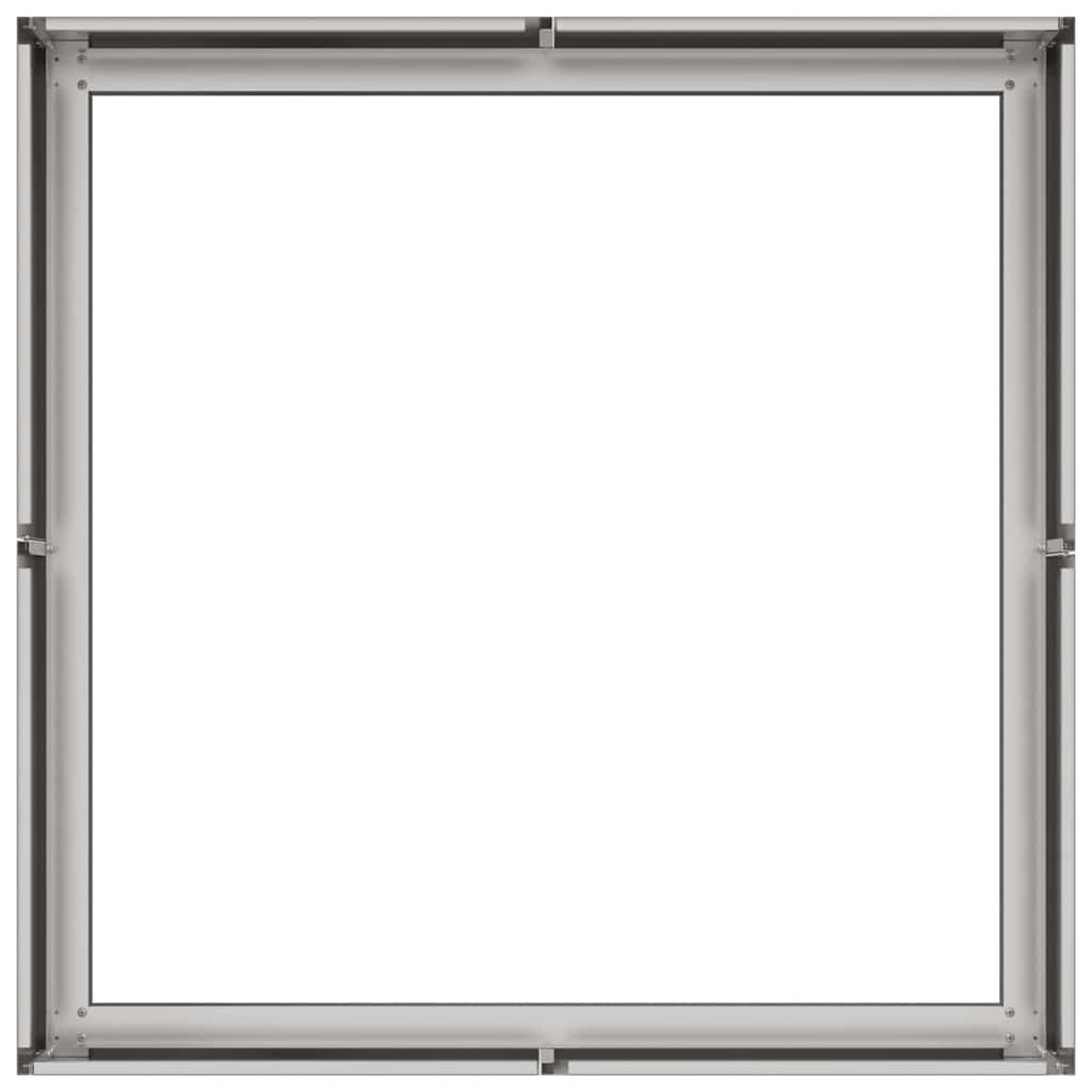Fioriera 80x80x30 cm in Acciaio Inox