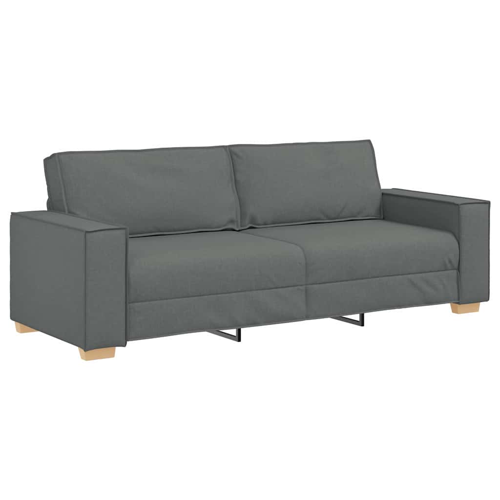 Set di divani con cuscino 3 pcs Grigio 220 x 78 x 84 cm Tessuto