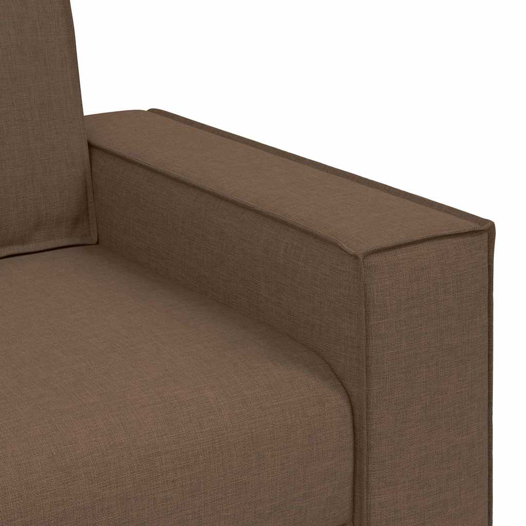 Set di divani 3 pcs Marrone 220 x 78 x 84 cm Tessuto