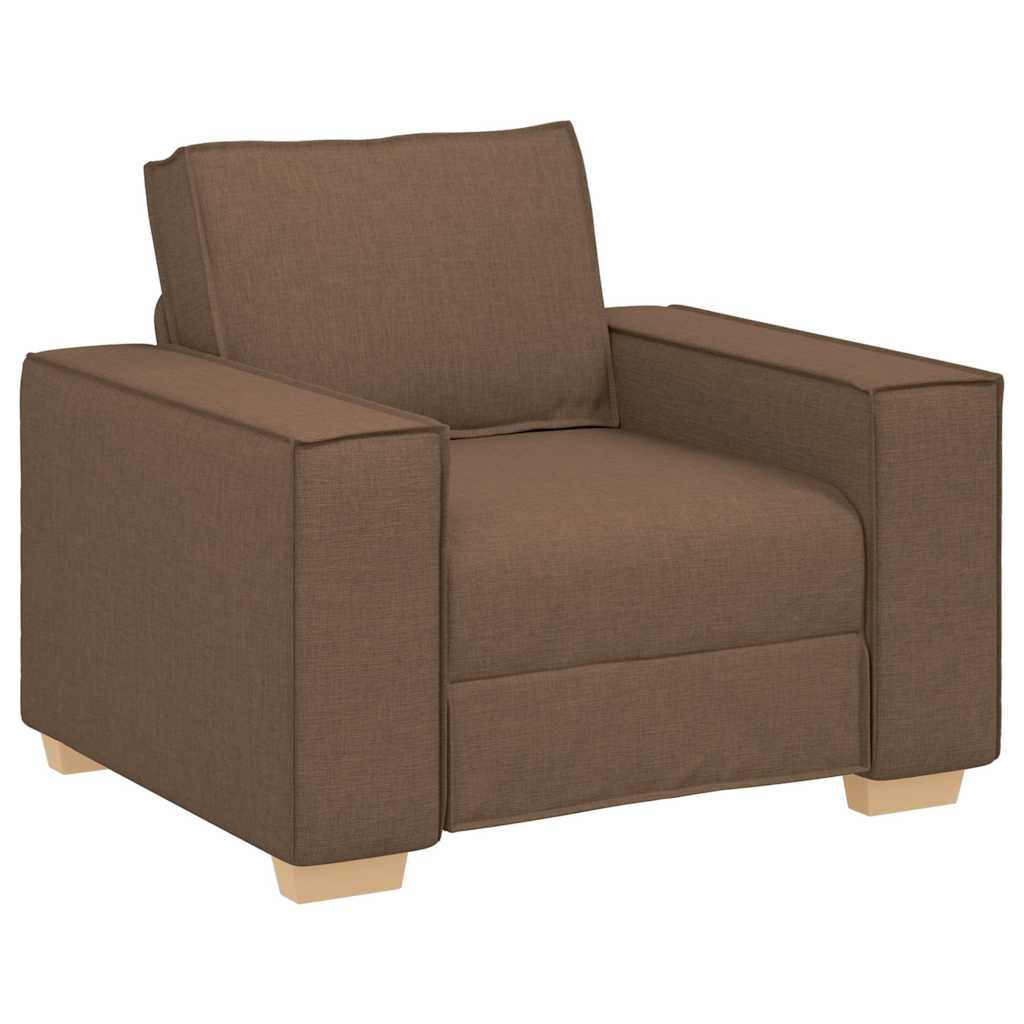 Set di divani 3 pcs Marrone 220 x 78 x 84 cm Tessuto
