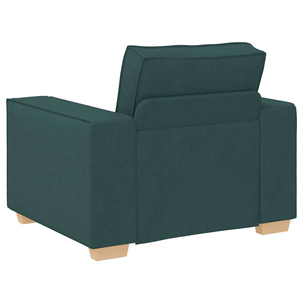 Set di divani 3 pcs Verde Scuro 220 x 78 x 84 cm Tessuto