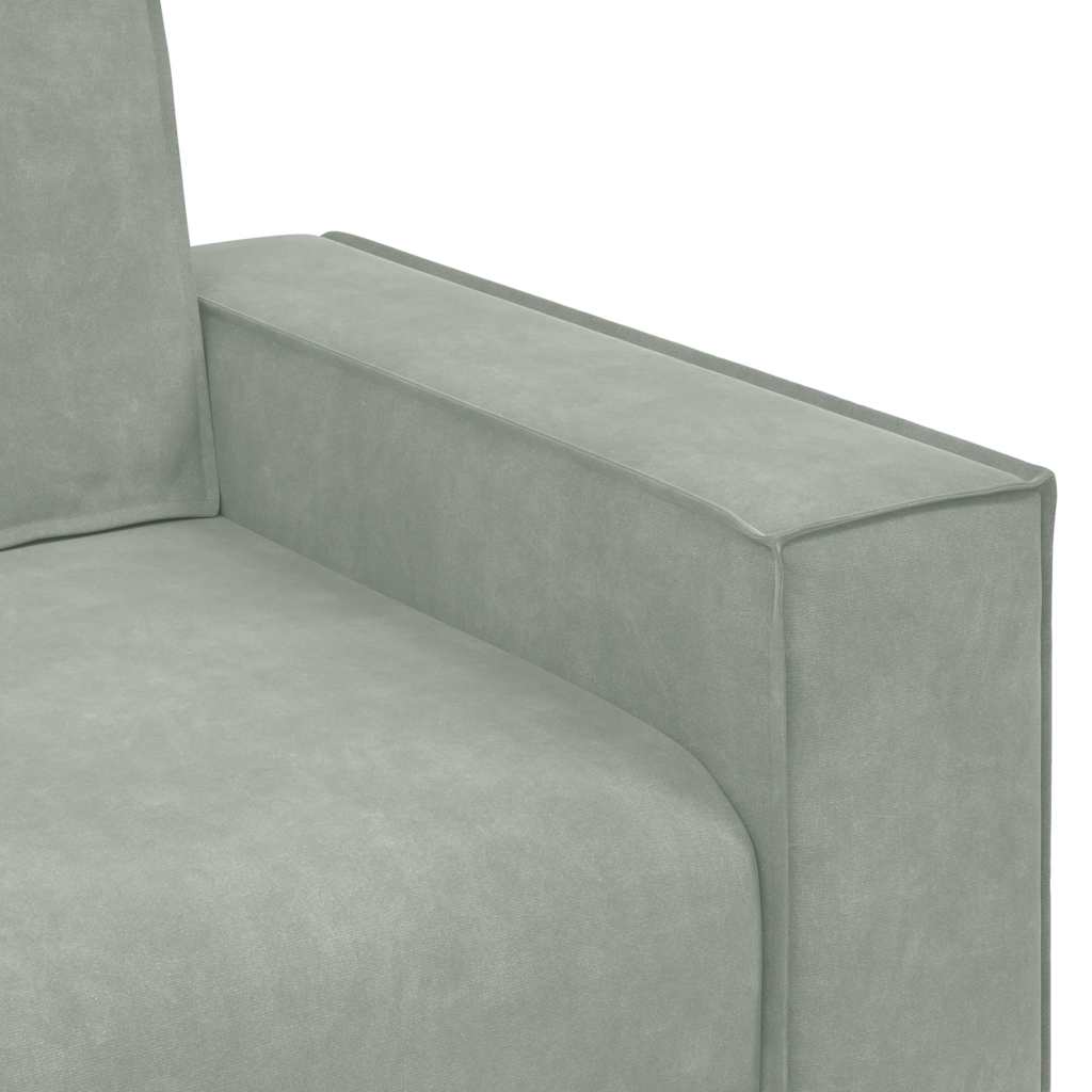 Set di divani con cuscino 3 pcs Grigio 220 x 78 x 84 cm Velluto