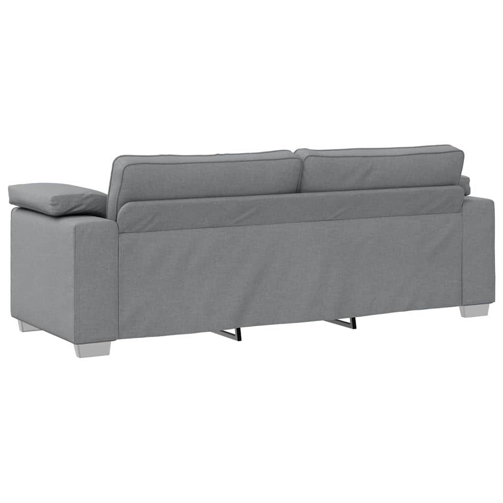 Set di divani 2 pcs Grigio chiaro 219 x 77 x 82 cm Tessuto