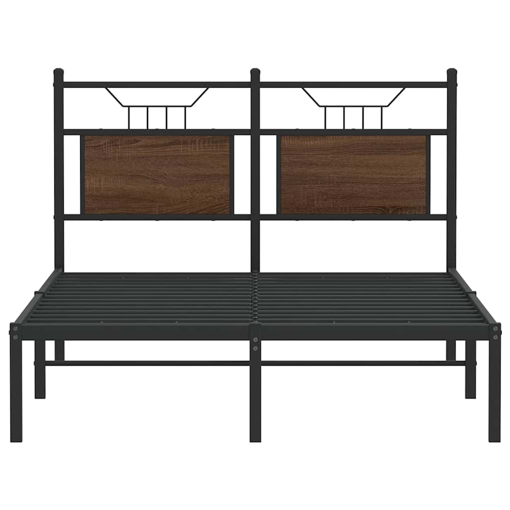 Giroletto senza Materasso Rovere Marrone 120x190 cm Truciolato