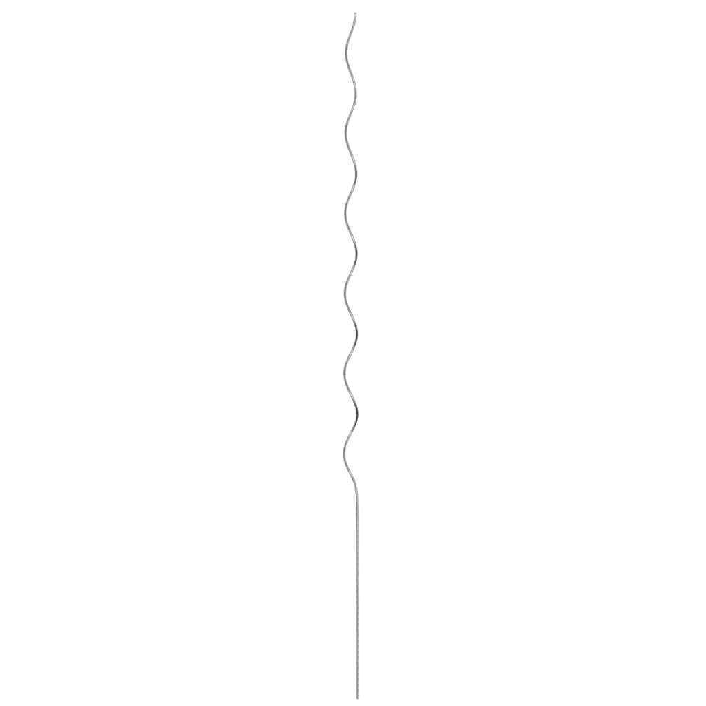 Sostegni a spirale per piante 50 pcs Argento 150 cm