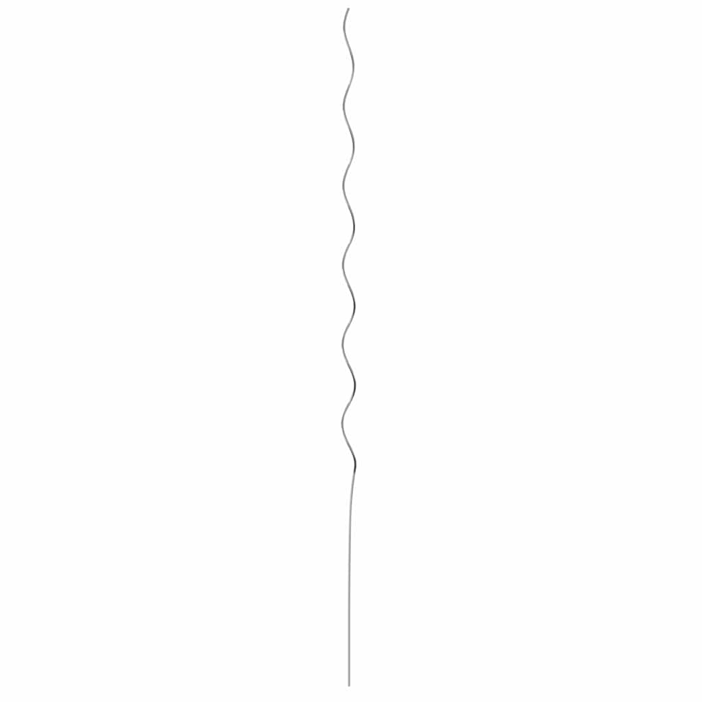 Sostegni a spirale per piante 50 pcs Argento 150 cm