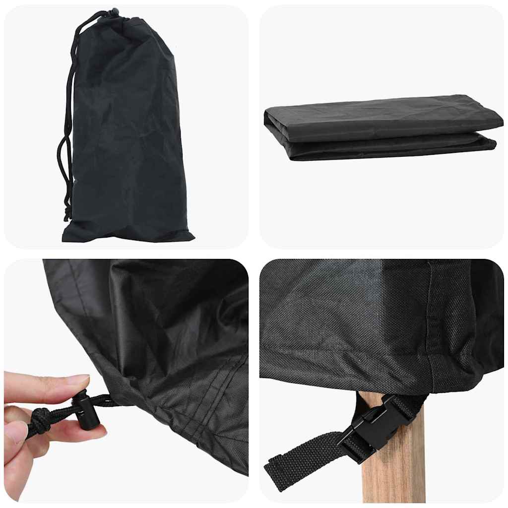 Copertura per mobili da esterno Nero 180 x 70 x 90 cm 420D