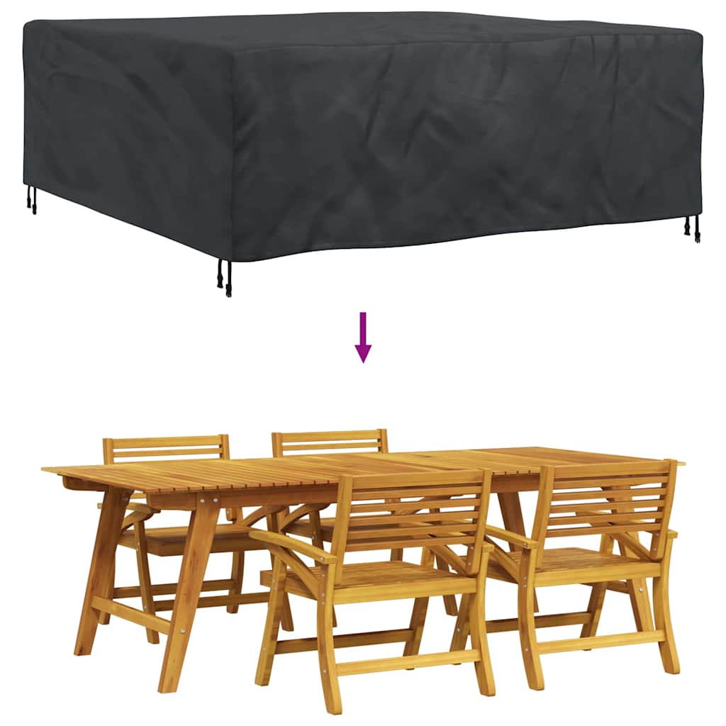 Copertura per mobili da esterno Nero 200 x 190 x 85 cm 210D