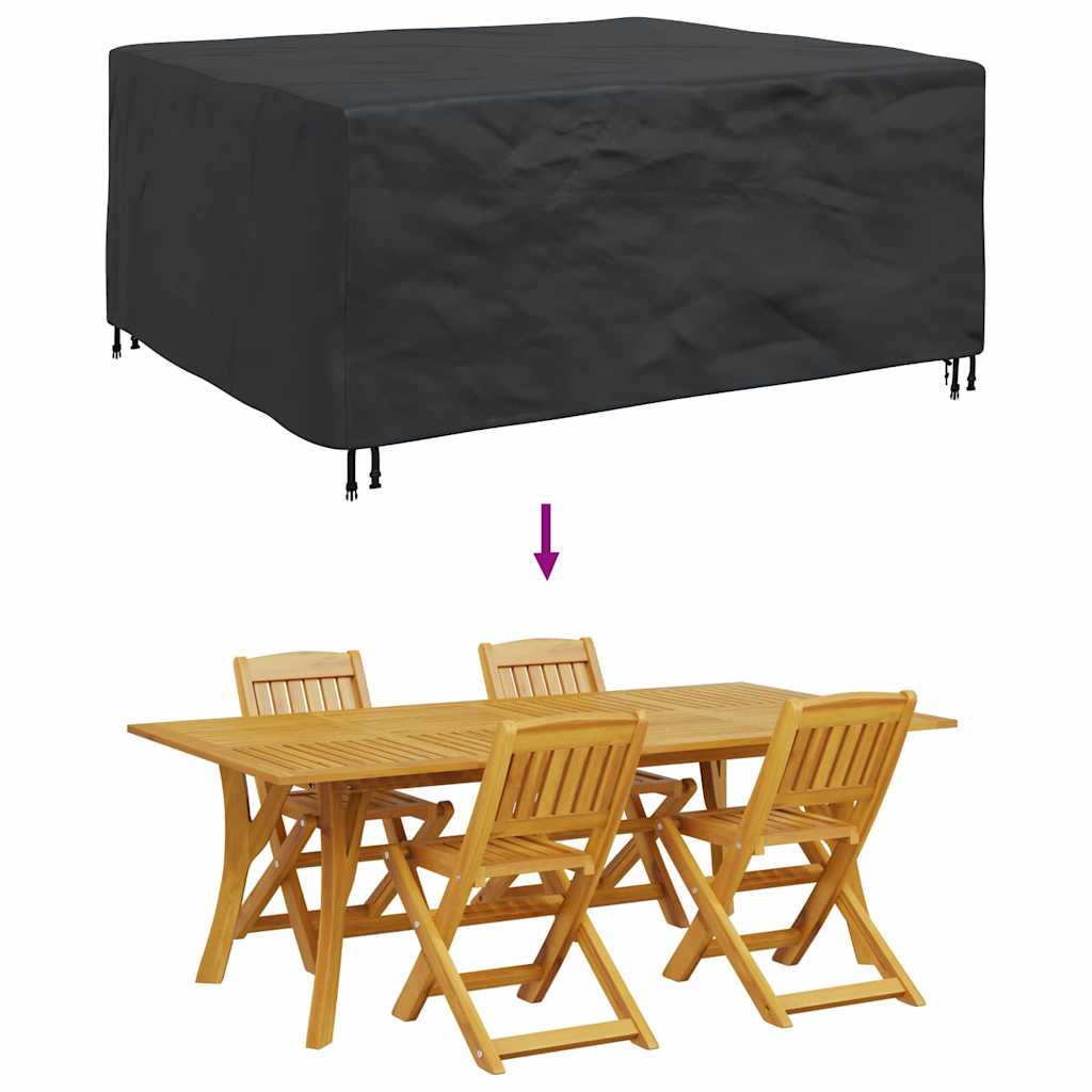 Copertura per mobili da esterno Nero 200 x 165 x 80 cm 210D