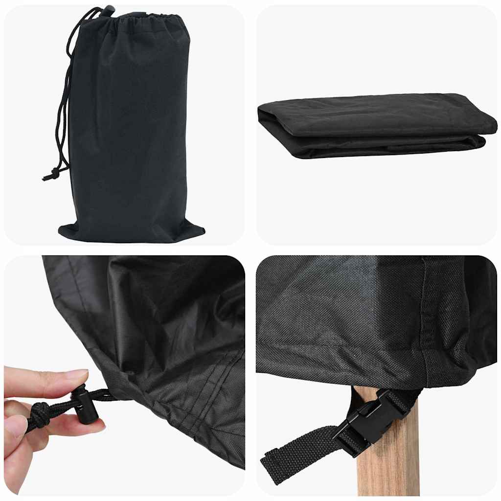 Copertura per mobili da esterno Nero 200 x 200 x 90 cm 600D