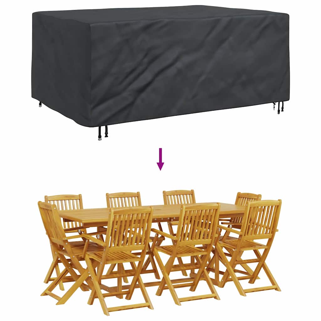 Copertura per mobili da esterno Nero 210 x 130 x 70 cm 420D