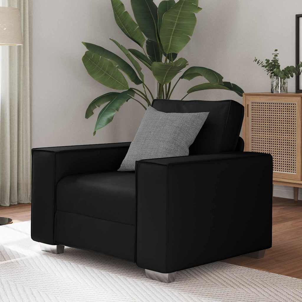 Poltrona divano Nero 99 x 78 x 84 cm Pelle Artificiale