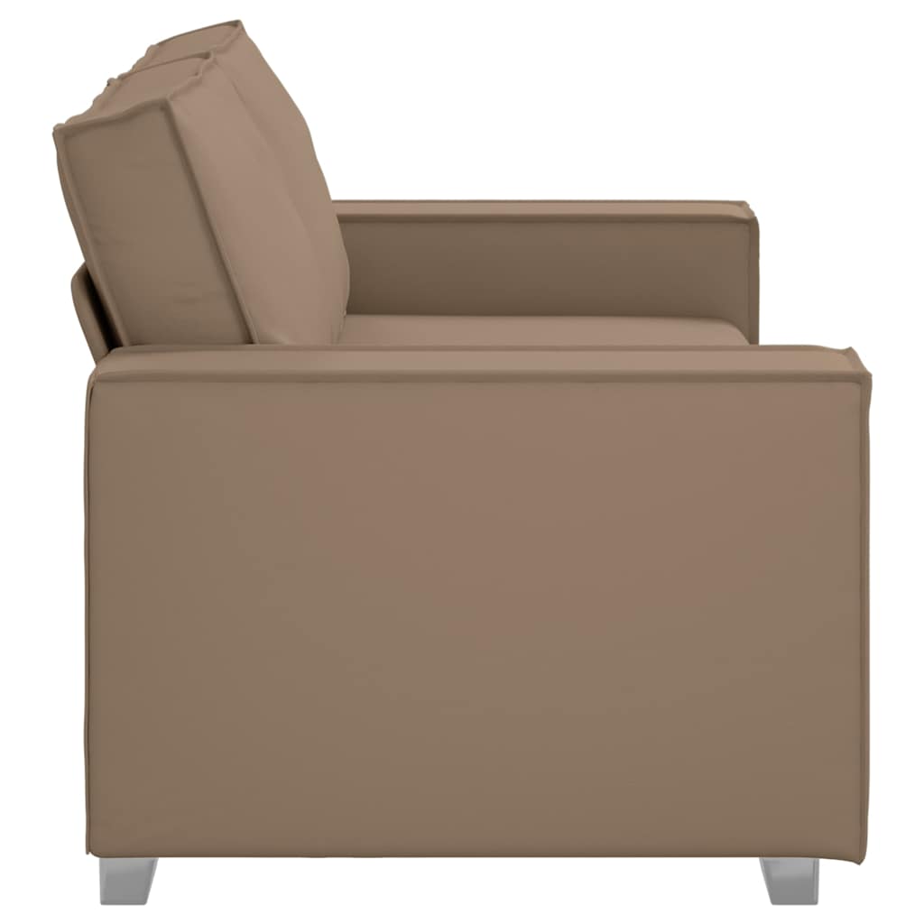Divano Loveseat 180 cm con cuscino Cappuccino Pelle sintetica