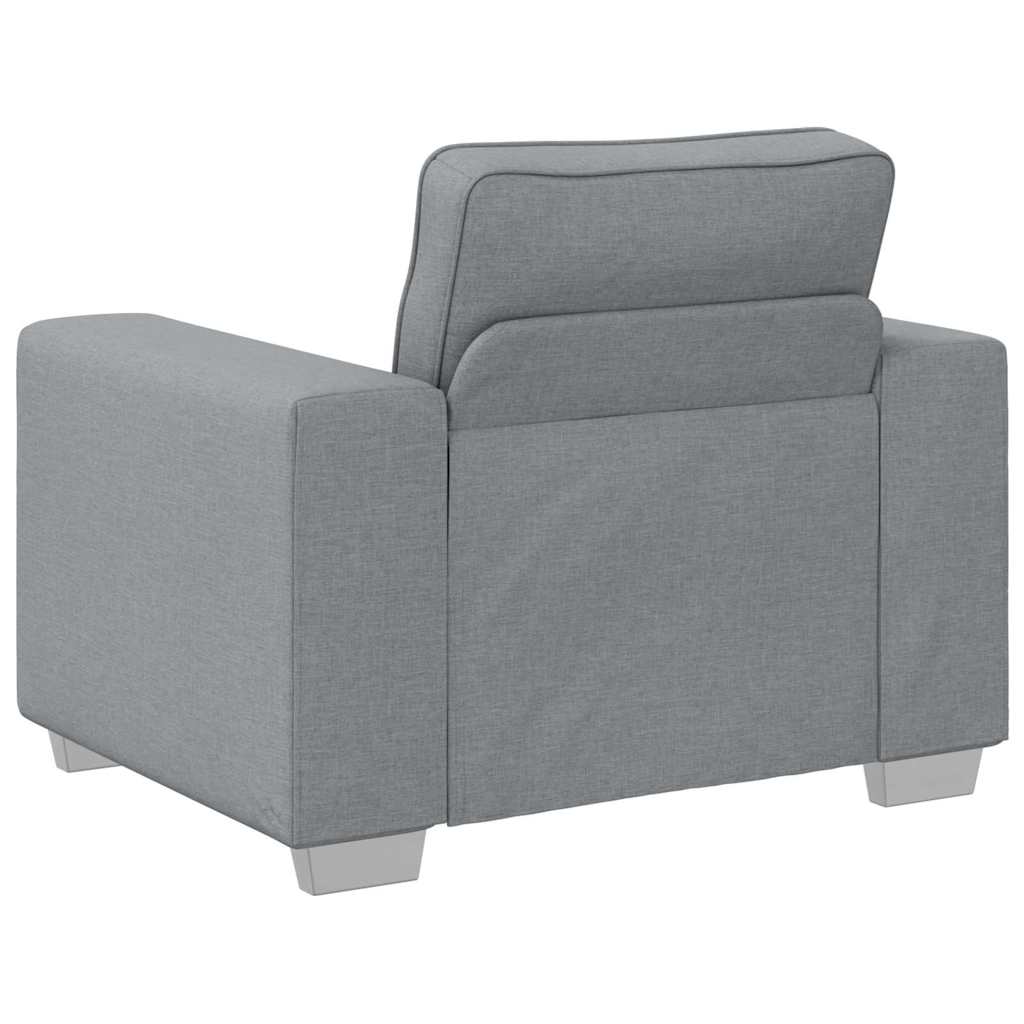 Divano con cuscino Grigio chiaro 100 x 77 x 82 cm Tessuto