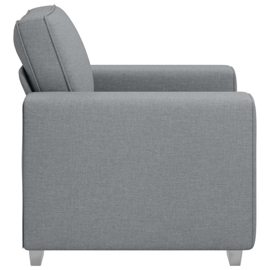 Divano con cuscino Grigio chiaro 100 x 77 x 82 cm Tessuto