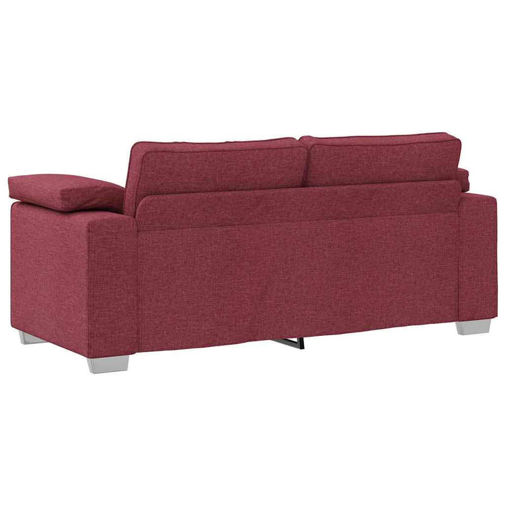 Divano con cuscino Rosso vino 180 x 77 x 82 cm Tessuto