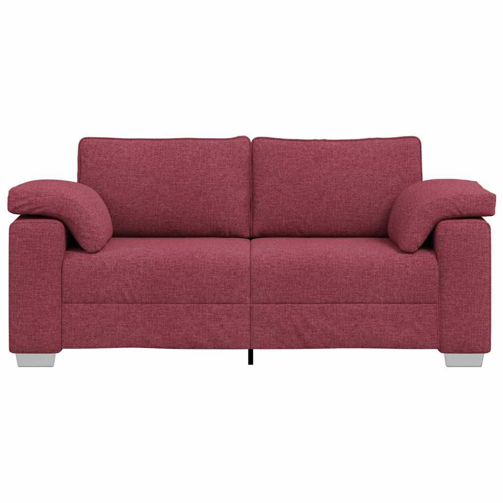 Divano con cuscino Rosso vino 180 x 77 x 82 cm Tessuto