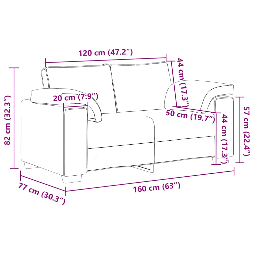 Divano Divanetto Rosso Vino 160x77x82 cm in Velluto | homemem39