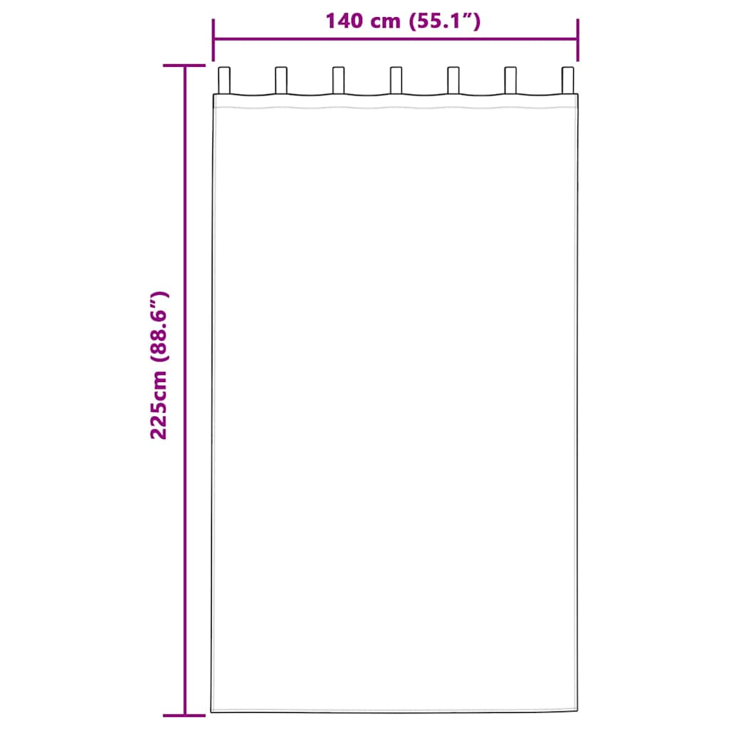 Tende oscuranti 2 pcs Rosa scuro 140 x 225 cm Velluto | homemem39