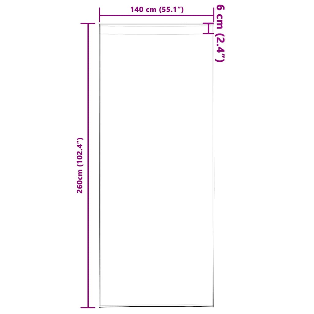 Tende in Velluto 2 pcs Cappuccino 260 x 140 cm Velluto | homemem39