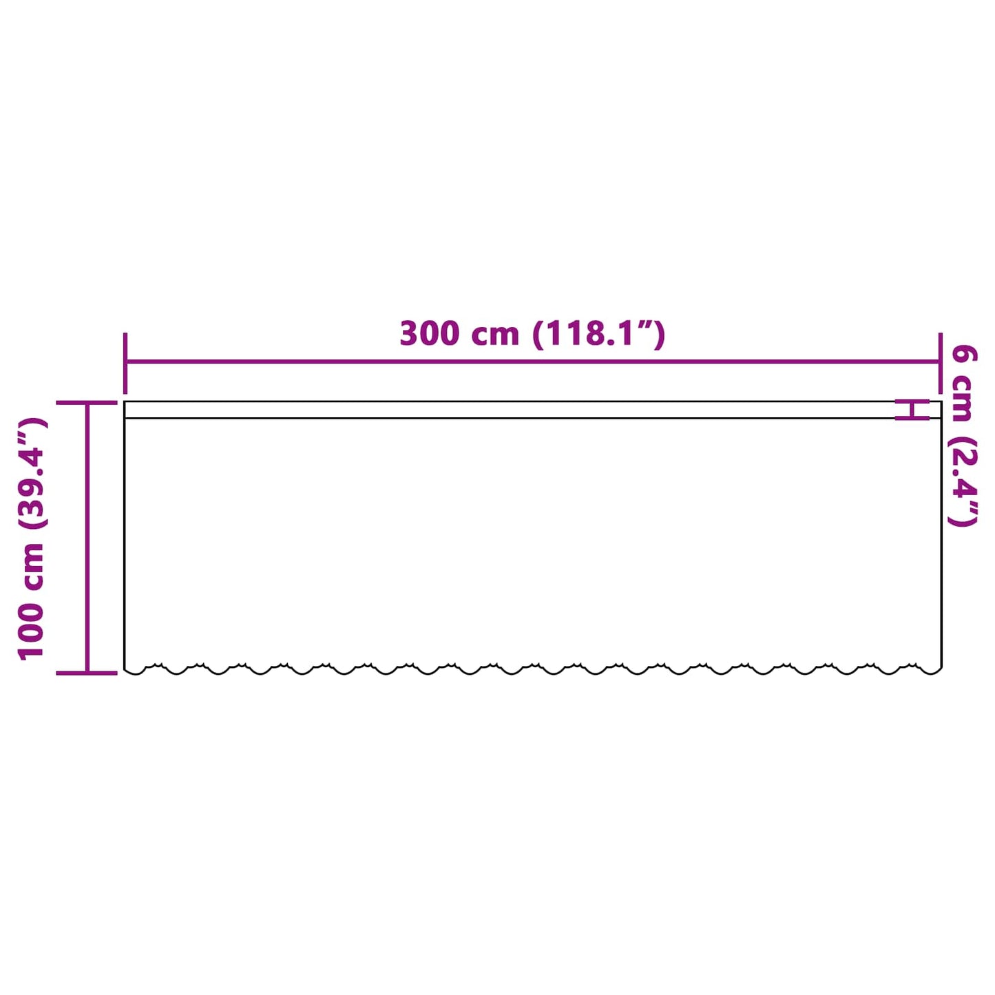 Tenda in Pizzo con tende Bianco 100 x 300 cm Poliestere | homemem39
