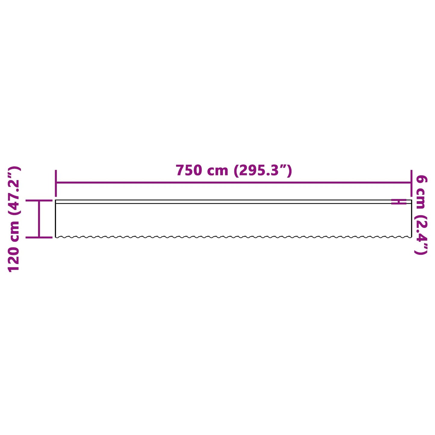 Tenda in Pizzo con tende Bianco 120 x 750 cm Poliestere | homemem39