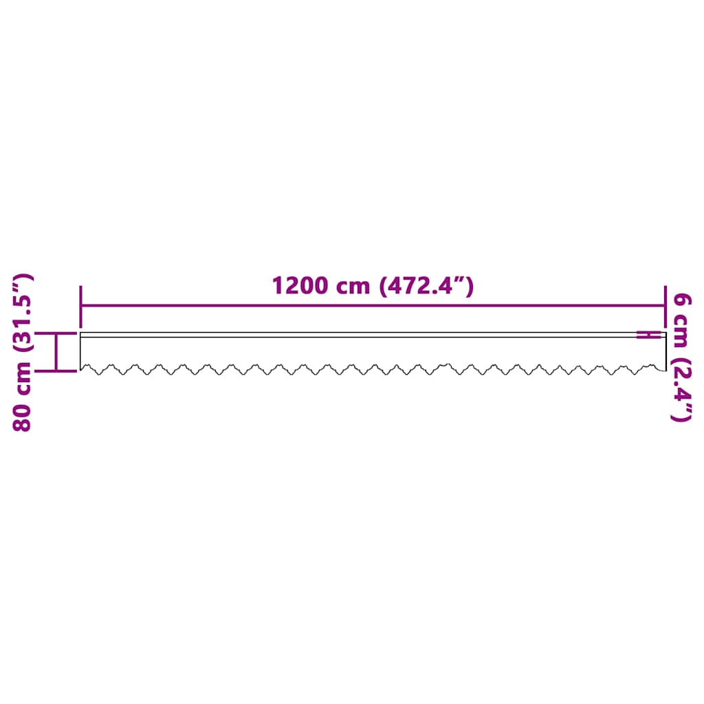Tenda in Pizzo con tende Bianco 80 x 1200 cm Poliestere