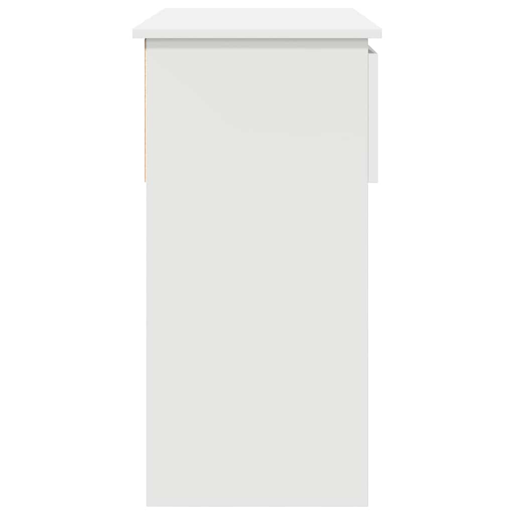 Tavolo Consolle con Cassetti Bianco 85,5x38,5x74,5 cm - homemem39