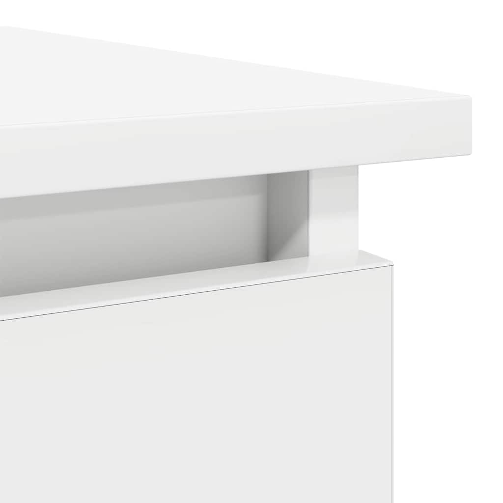 Tavolo Consolle con Cassetti Bianco 85,5x38,5x74,5 cm - homemem39