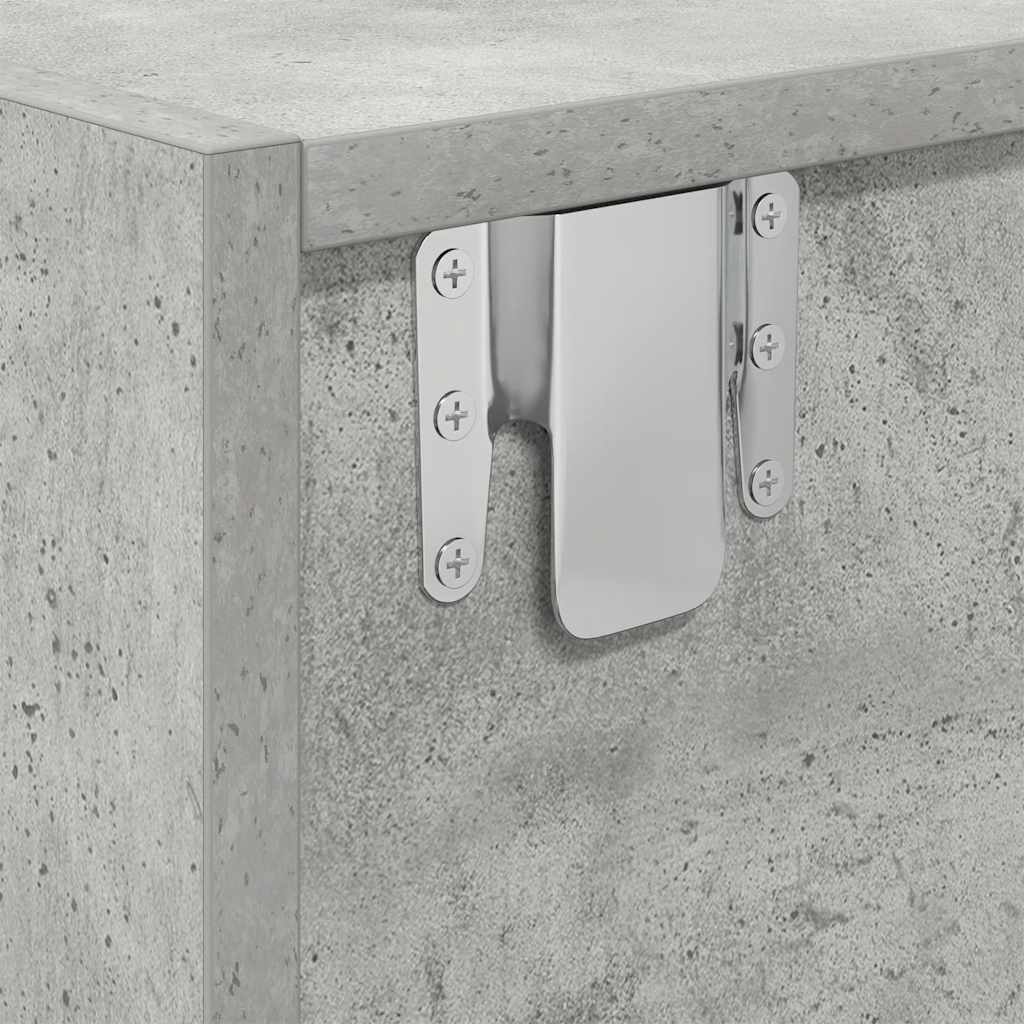 Mobile TV Grigio Cemento 100x31x25,5 cm Legno Multistrato - homemem39