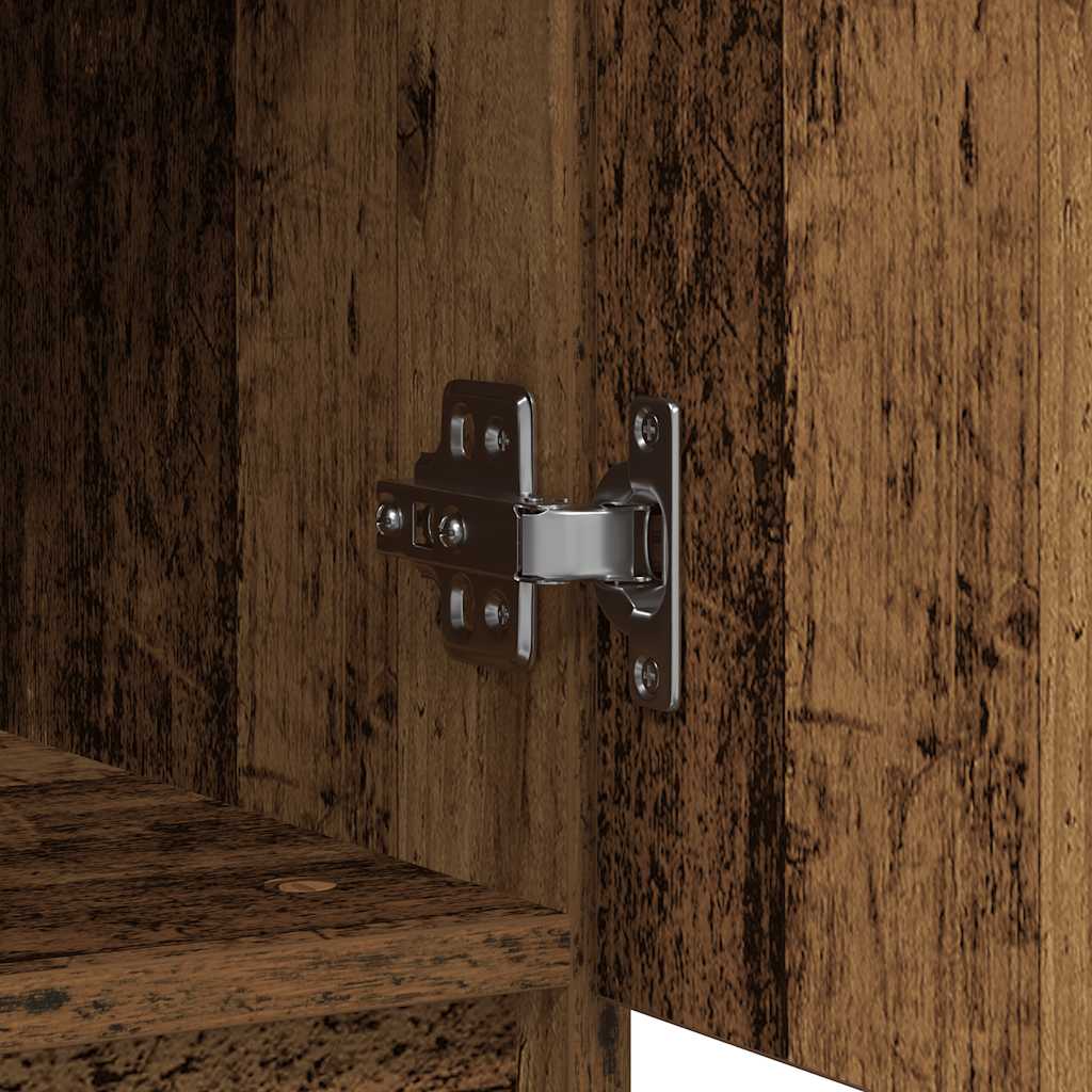 Credenza con Cassetti Legno Antico 71x35x84 cm in Truciolato - homemem39