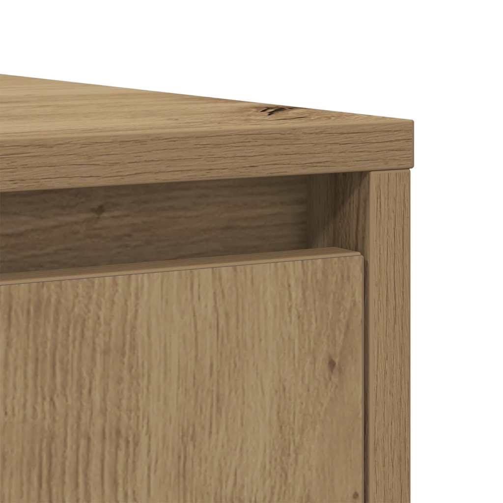 Credenza Rovere Artigianale 85x34x76 cm in Legno Multistrato