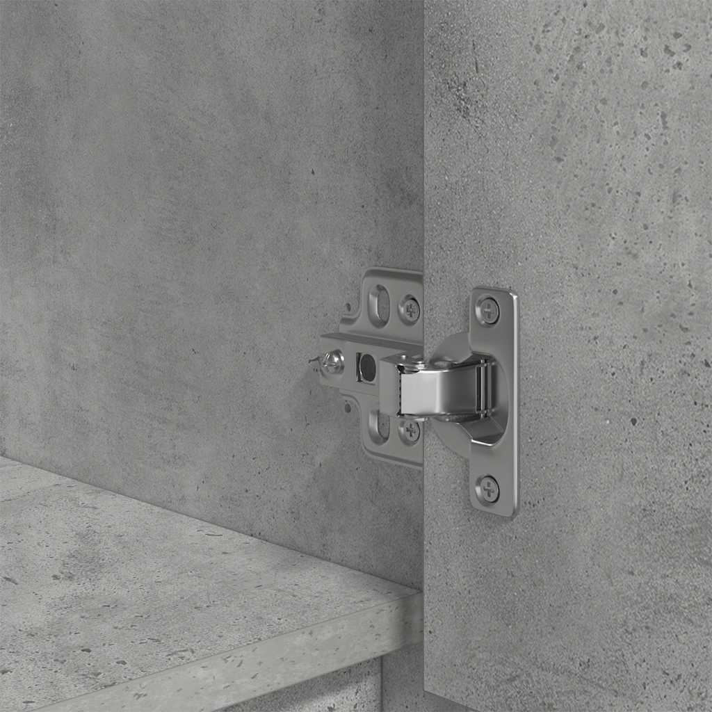 Armadio con Cassetto Grigio Cemento 55,5x34x119,5 cm Truciolato - homemem39