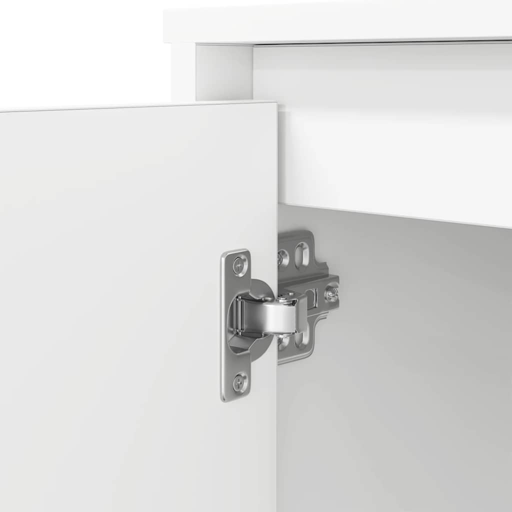 Scrivania Bianca 120x42x76 cm in Legno Multistrato