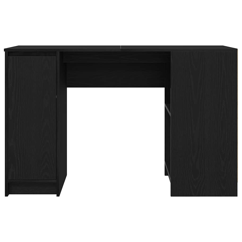 Scrivania Rovere Nera 120x42x76 cm in Legno Multistrato - homemem39