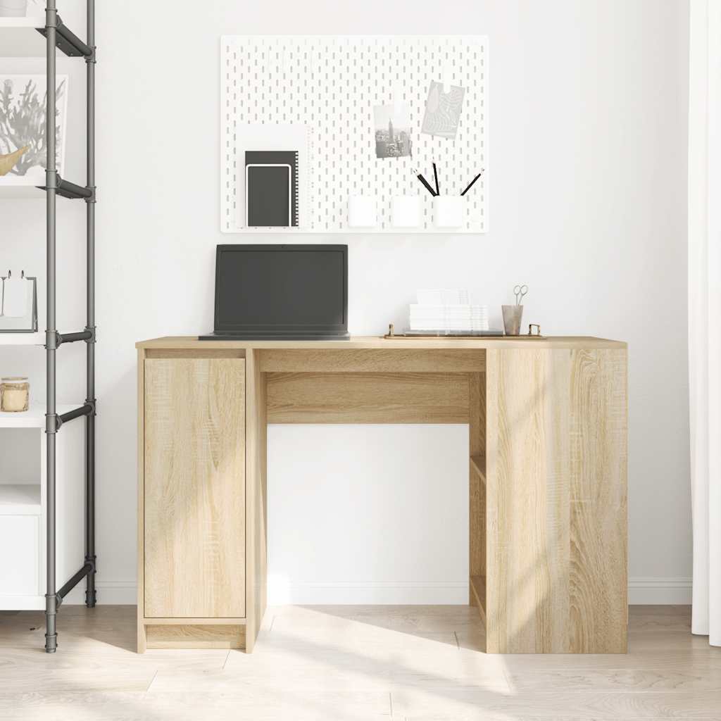 Scrivania Rovere Sonoma 120x42x76 cm in Legno Multistrato - homemem39