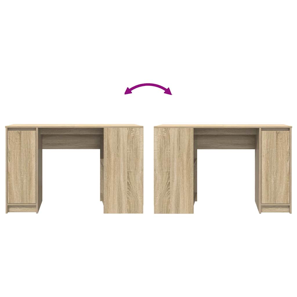 Scrivania Rovere Sonoma 120x42x76 cm in Legno Multistrato - homemem39