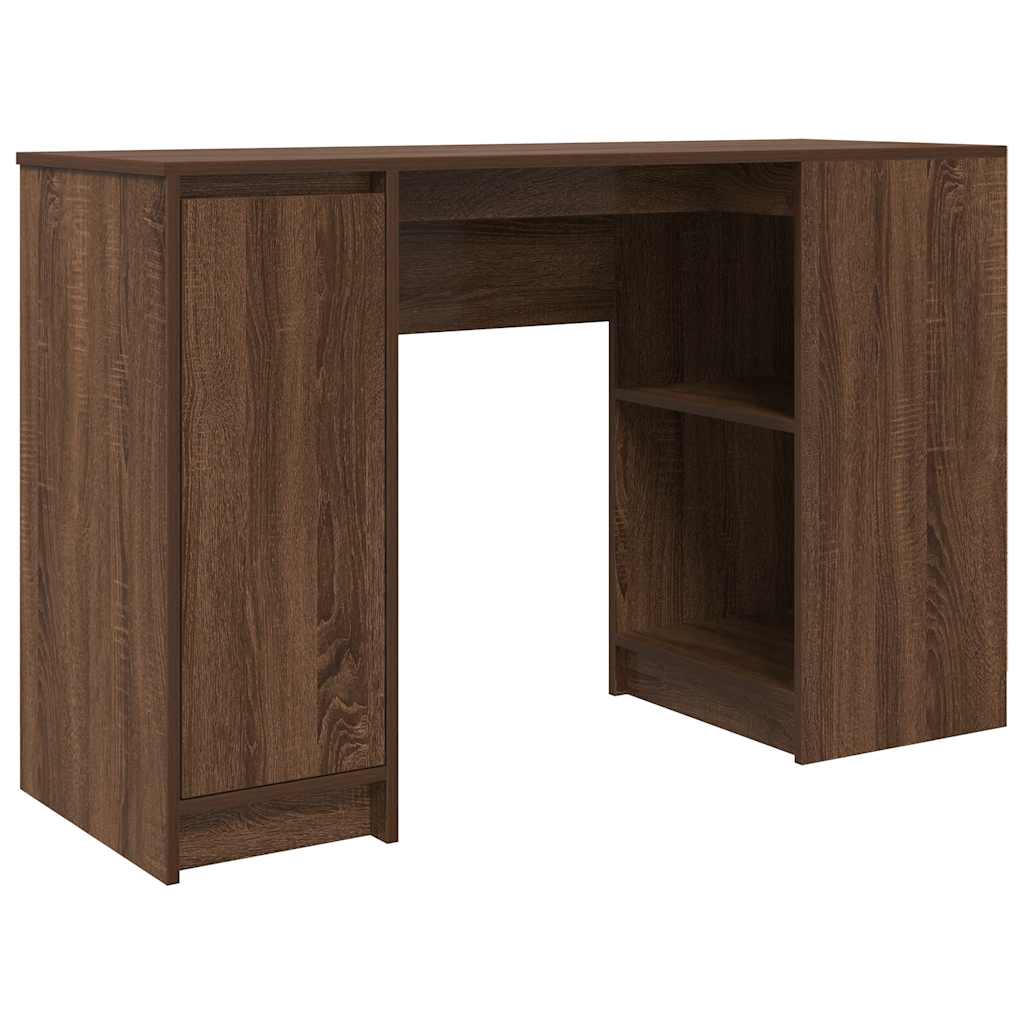 Scrivania Rovere Marrone 120x42x76 cm in Legno Multistrato - homemem39