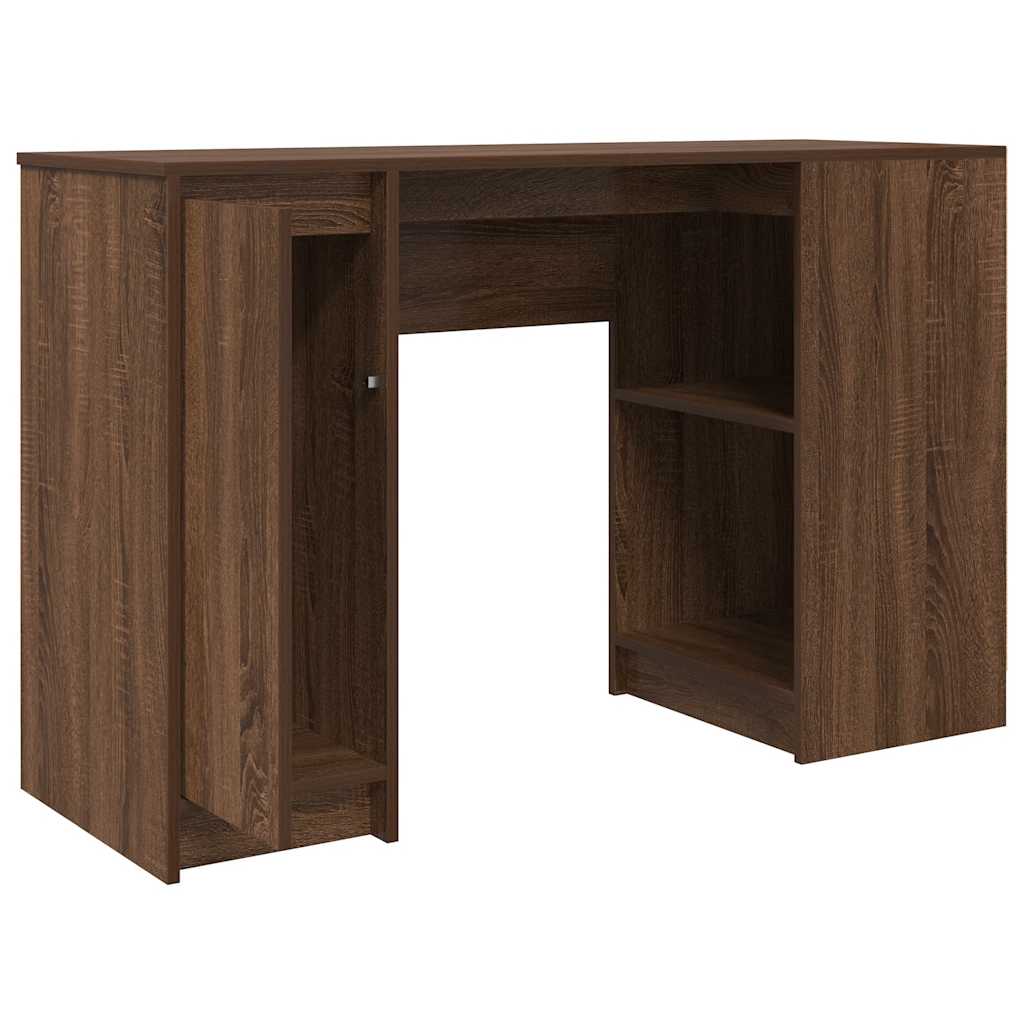 Scrivania Rovere Marrone 120x42x76 cm in Legno Multistrato - homemem39