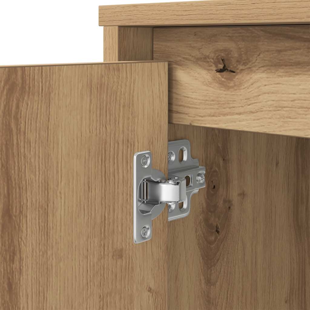 Scrivania Rovere Artigianale 120x42x76 cm in Legno Multistrato