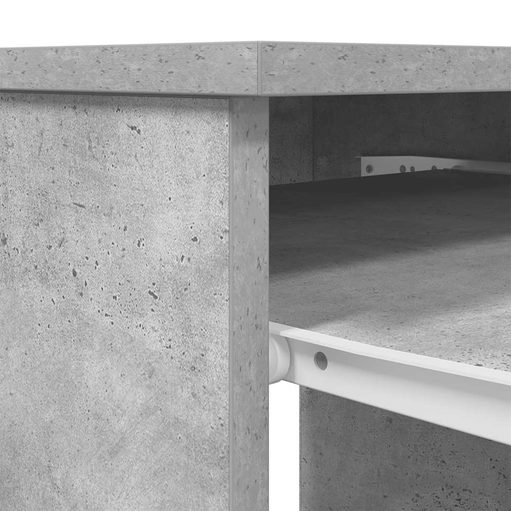 Scrivania Grigio Cemento 86x49x76 cm in Legno Multistrato - homemem39