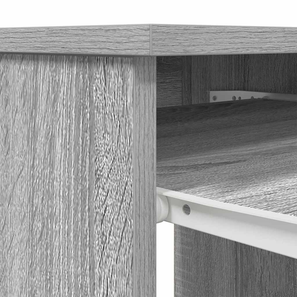 Scrivania Grigio Sonoma 86x49x76 cm in Legno Multistrato