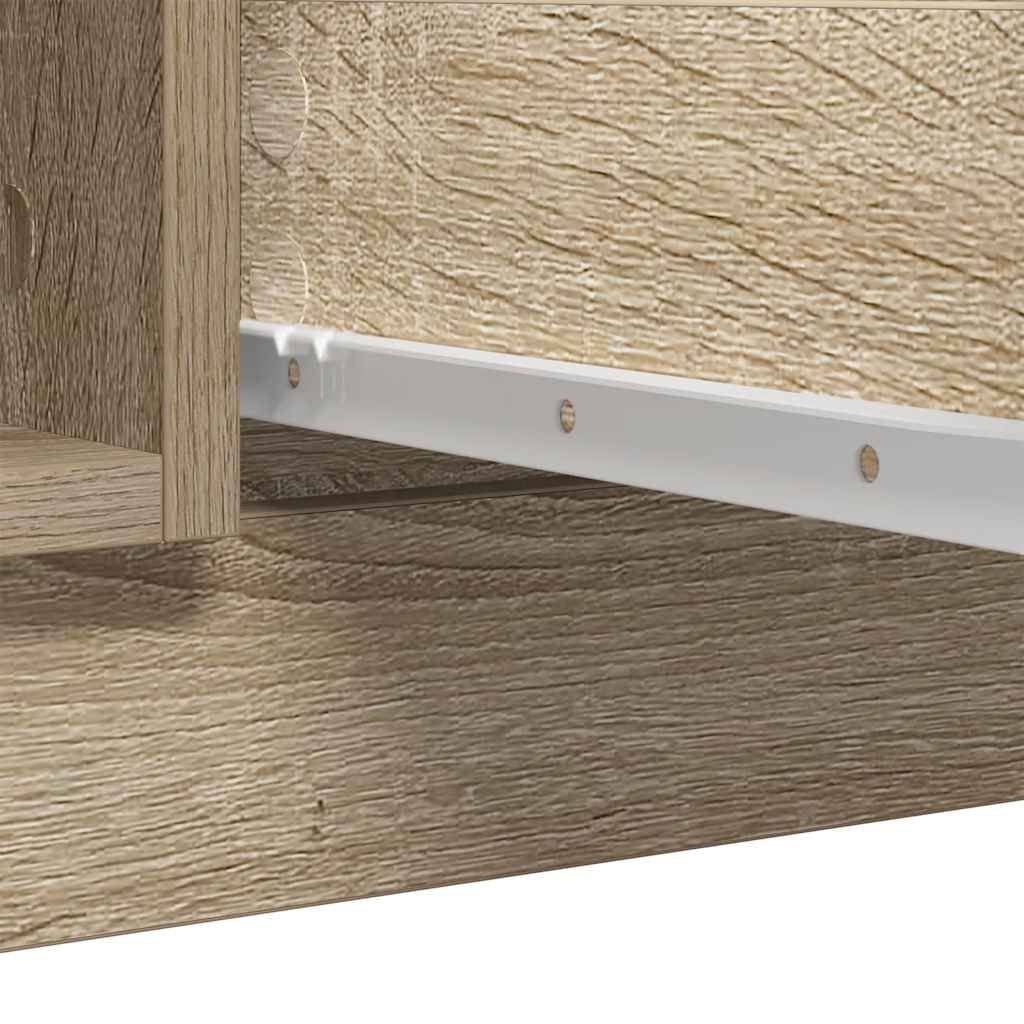 Credenza con Cassetti Rovere Sonoma 100,5x35x98,5 cm Truciolato - homemem39